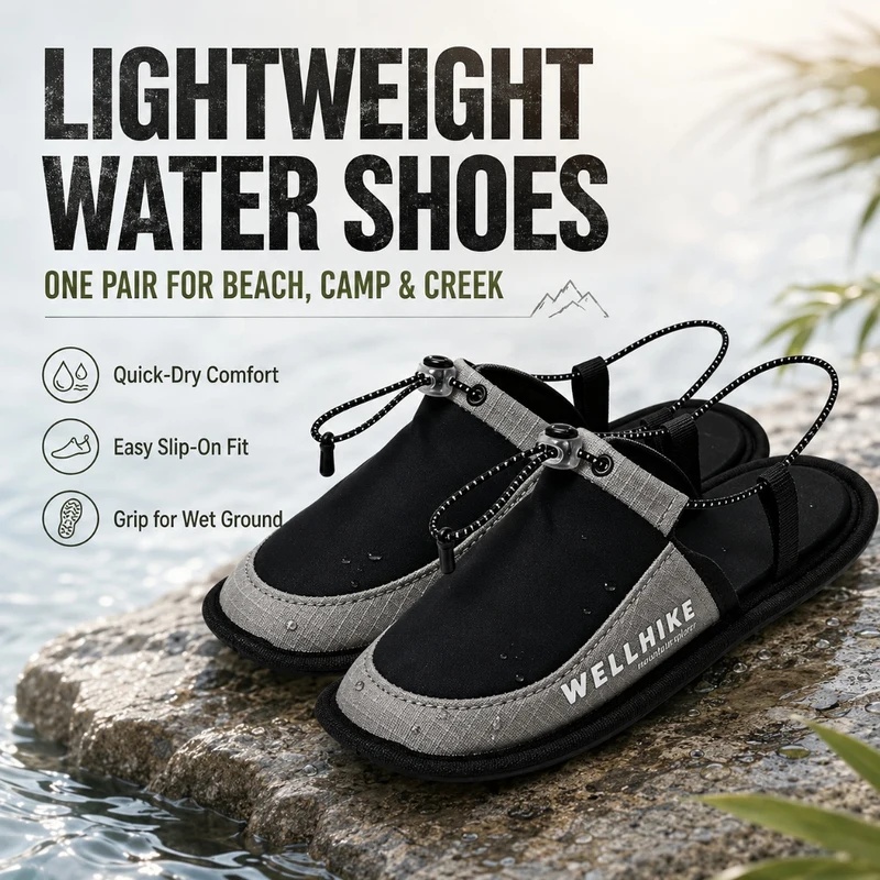 Outdoor Adventure Shoes - 퀵 드라이 캠핑 슬리퍼 웨이딩 슬리퍼