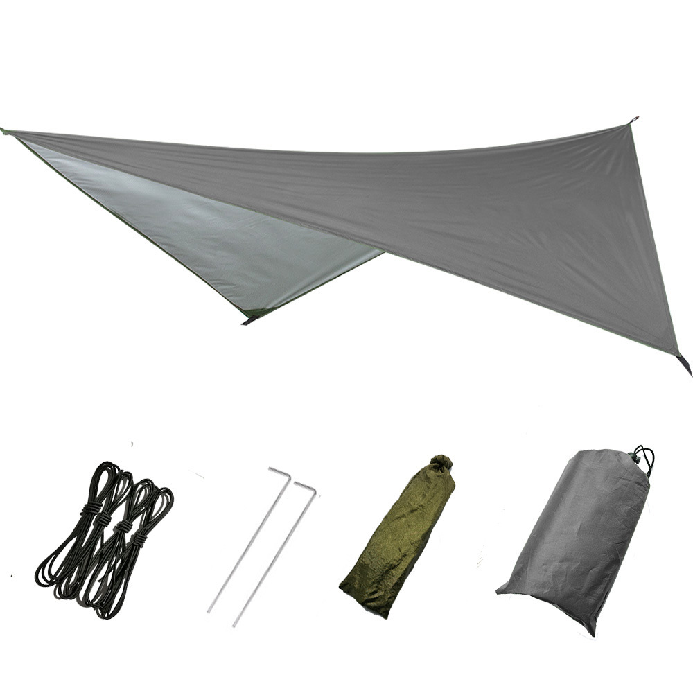 Hammock Rain Tarp - 최고급 230*210cm 캠핑 해먹 레인플라이 실버