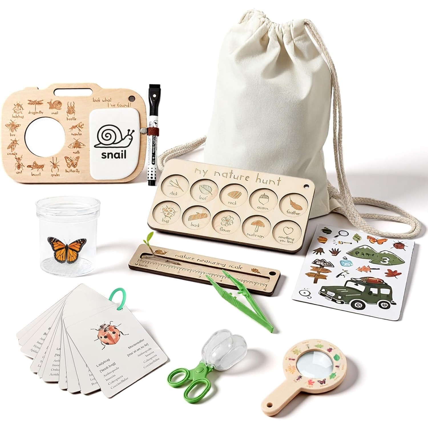 Outdoor Adventure Kit For Kids - 어린이용 곤충 채집 키트 (곤충 상자,