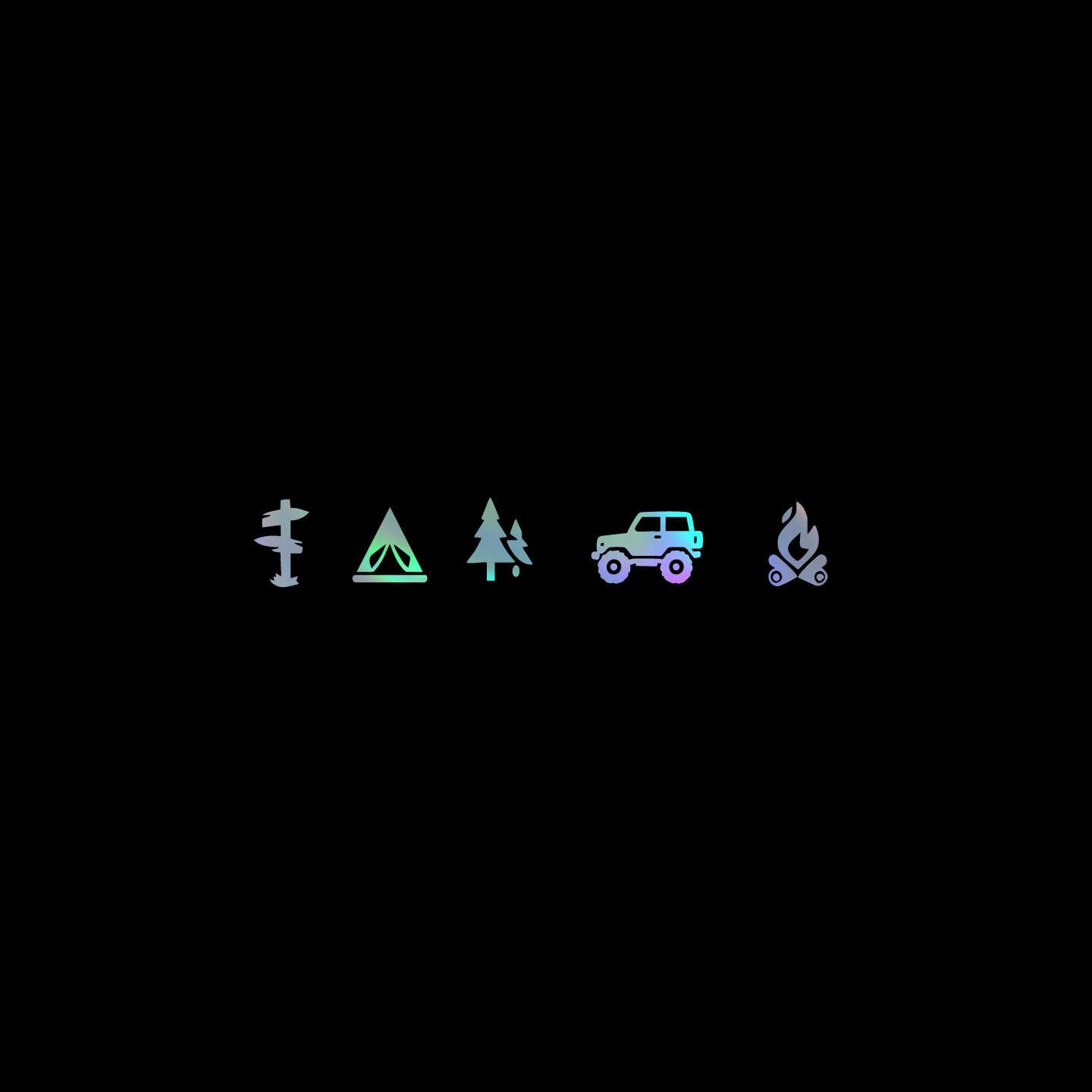 Outdoor Adventure Vehicles - 야외 모험 패턴 방수 비닐 스티커,