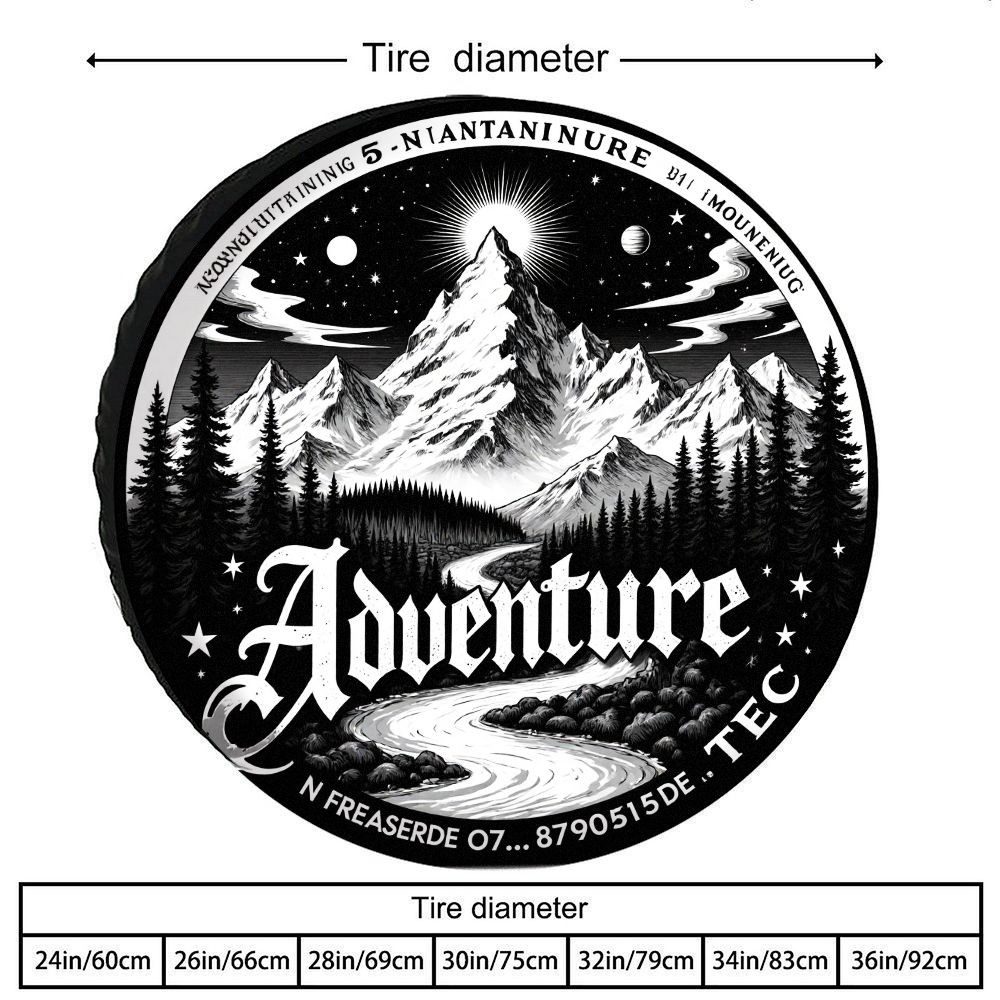 Outdoor Adventure Vehicles - 어드벤처 마운틴 스페어 타이어 커버 폴리에스터