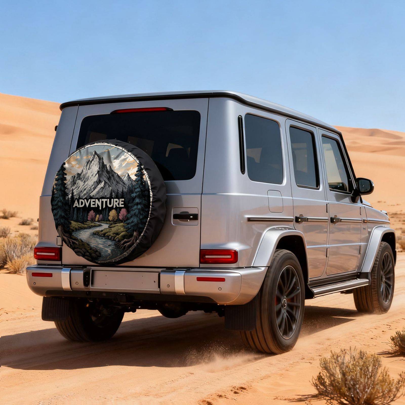 빈티지 야외 모험 풍경 프린트 타이어 커버 차량 캠핑용 - Outdoor Adventure Vehicles 리뷰 및 가격