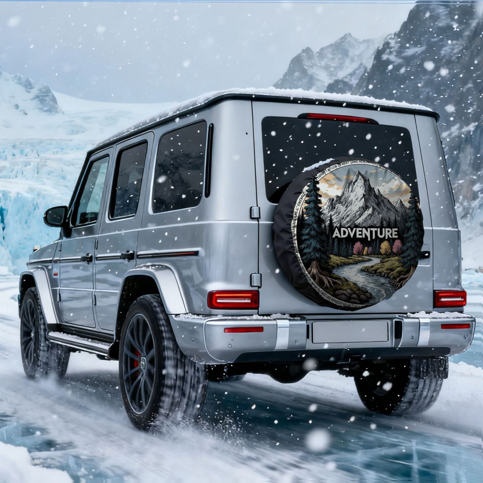 빈티지 야외 모험 풍경 프린트 타이어 커버 차량 캠핑용 - Outdoor Adventure Vehicles 리뷰 및 가격
