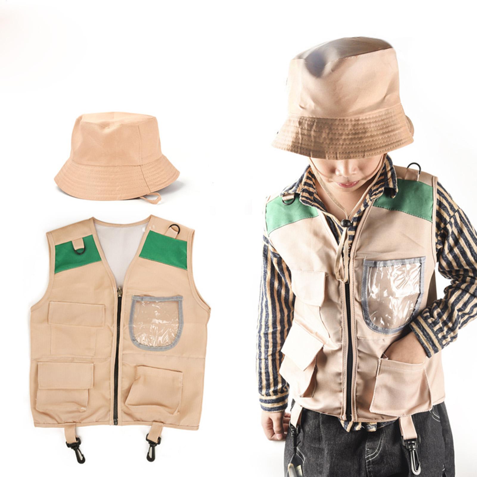 어린이 탐험가 모자 및 조끼 의상 세트 어린이 모험 역 - Outdoor Adventure Kit For Kids 리뷰 및 가격