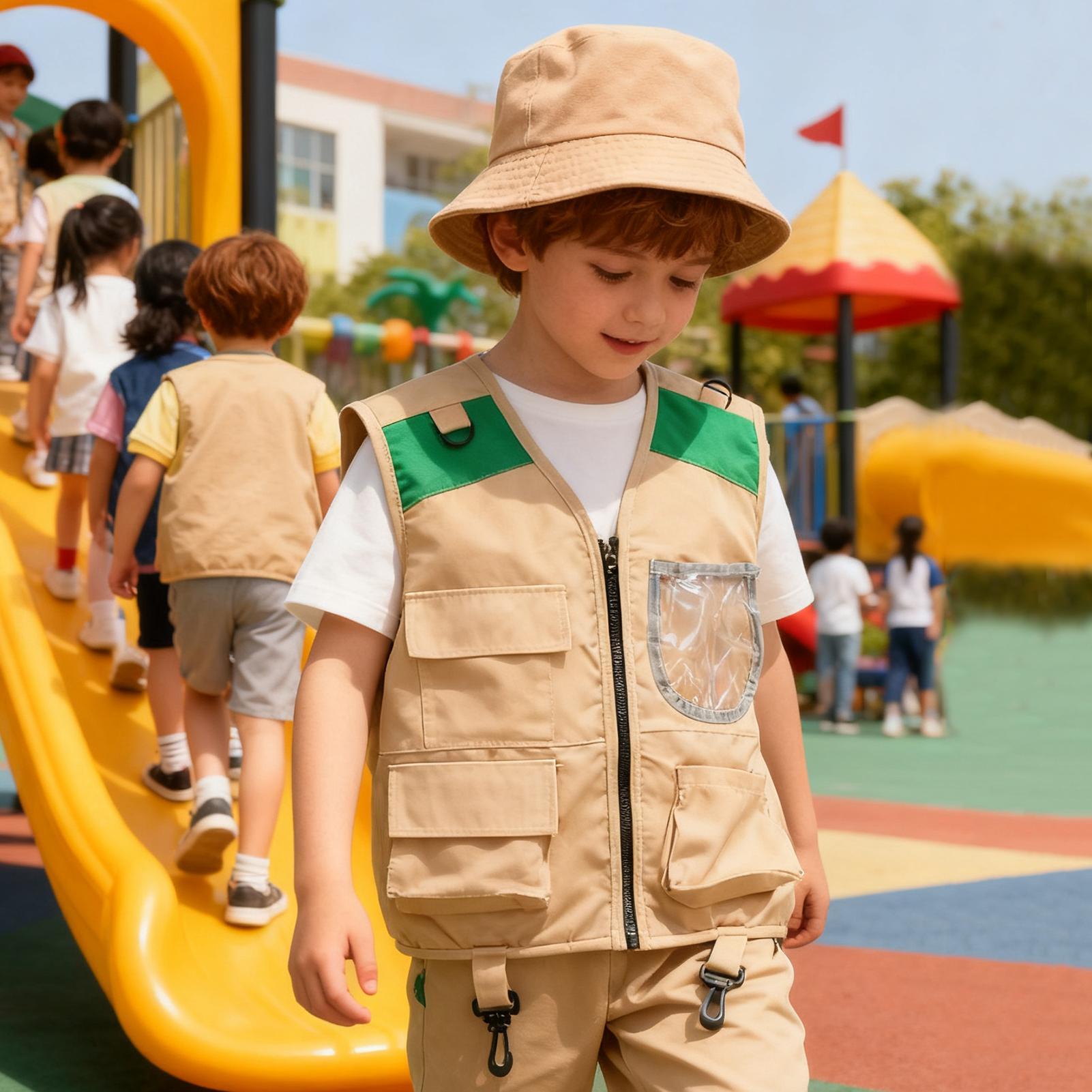 어린이 탐험가 모자 및 조끼 의상 세트 어린이 모험 역 - Outdoor Adventure Kit For Kids 리뷰 및 가격