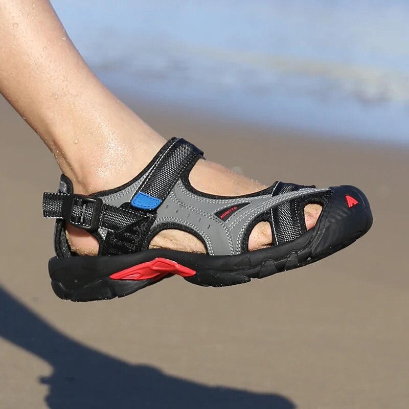 HUMTTO 남성용 여름 신발, 야외 하이킹 샌들, 통 - Outdoor Adventure Shoes 리뷰 및 가격
