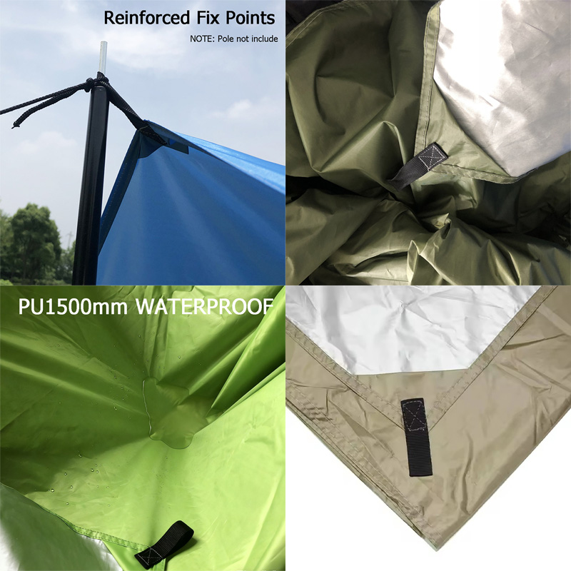 DANCHEL 3x3m 캠핑 타프 방수 텐트 어닝 경량 - Hammock Rain Tarp 리뷰 및 가격