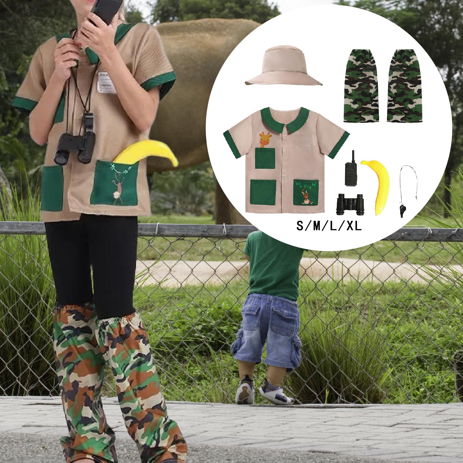어린이 탐험가 의상 세트 호루라기 망원경 동물원 야외  - Outdoor Adventure Kit For Kids 리뷰 및 가격