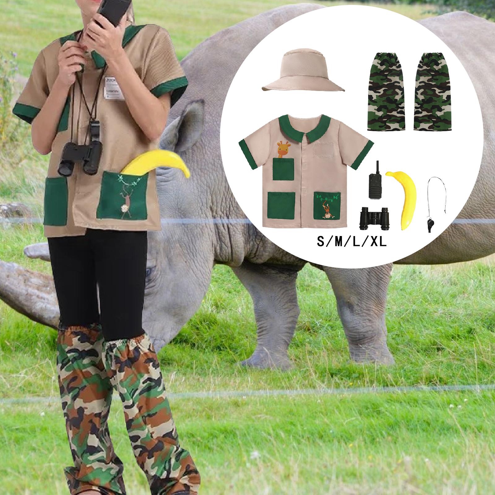 어린이 탐험가 의상 세트 호루라기 망원경 동물원 야외  - Outdoor Adventure Kit For Kids 리뷰 및 가격
