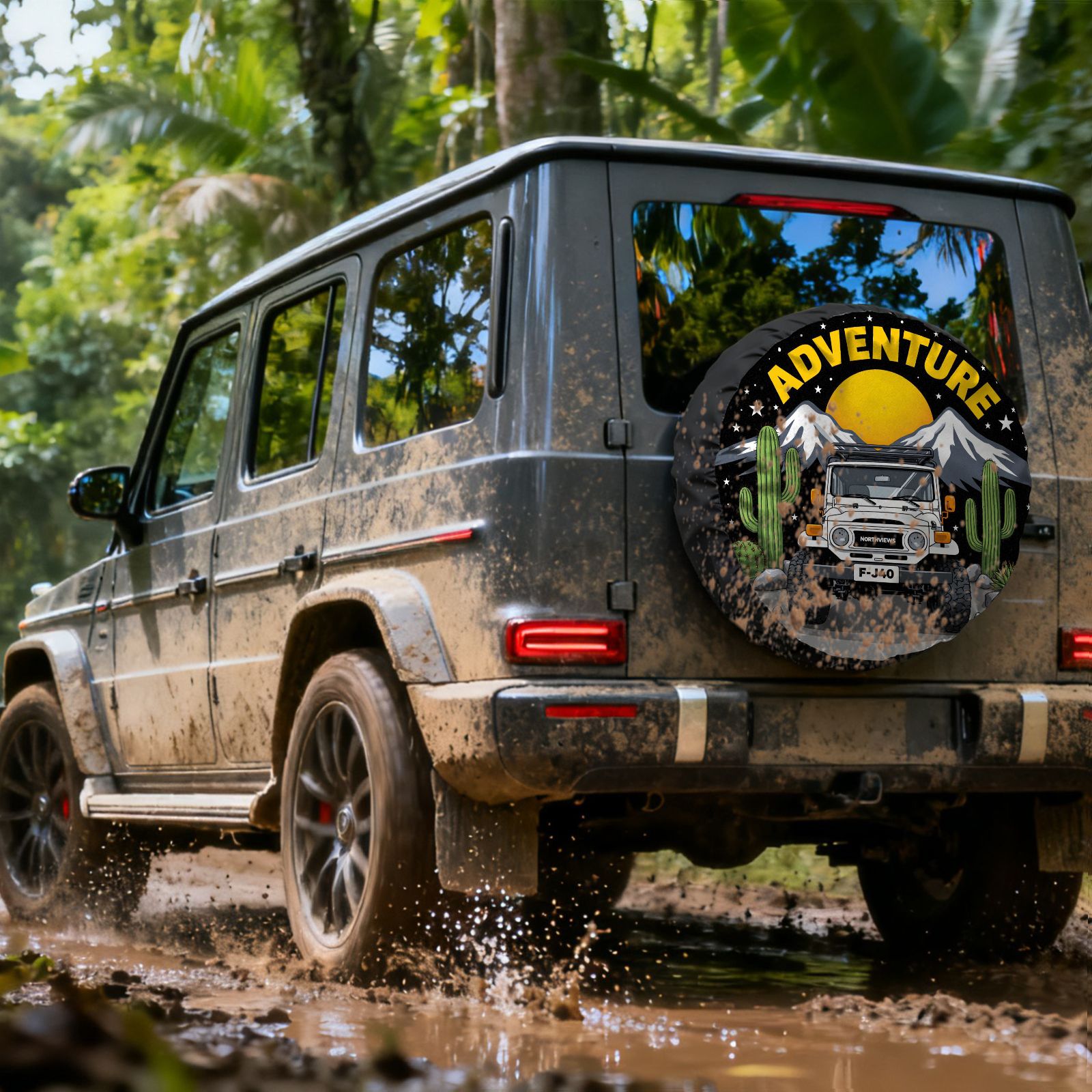 어드벤처 오프로드 차량 FJ40 타이어 커버 야외 사막 - Outdoor Adventure Vehicles 리뷰 및 가격