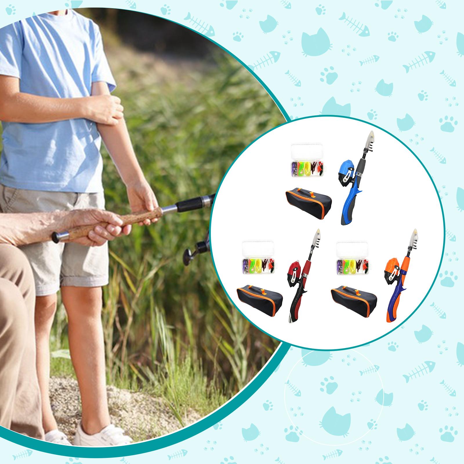 미니 어린이 낚싯대 키트 휴대용 텔레스코픽 세트, 릴  - Outdoor Adventure Kit For Kids 리뷰 및 가격