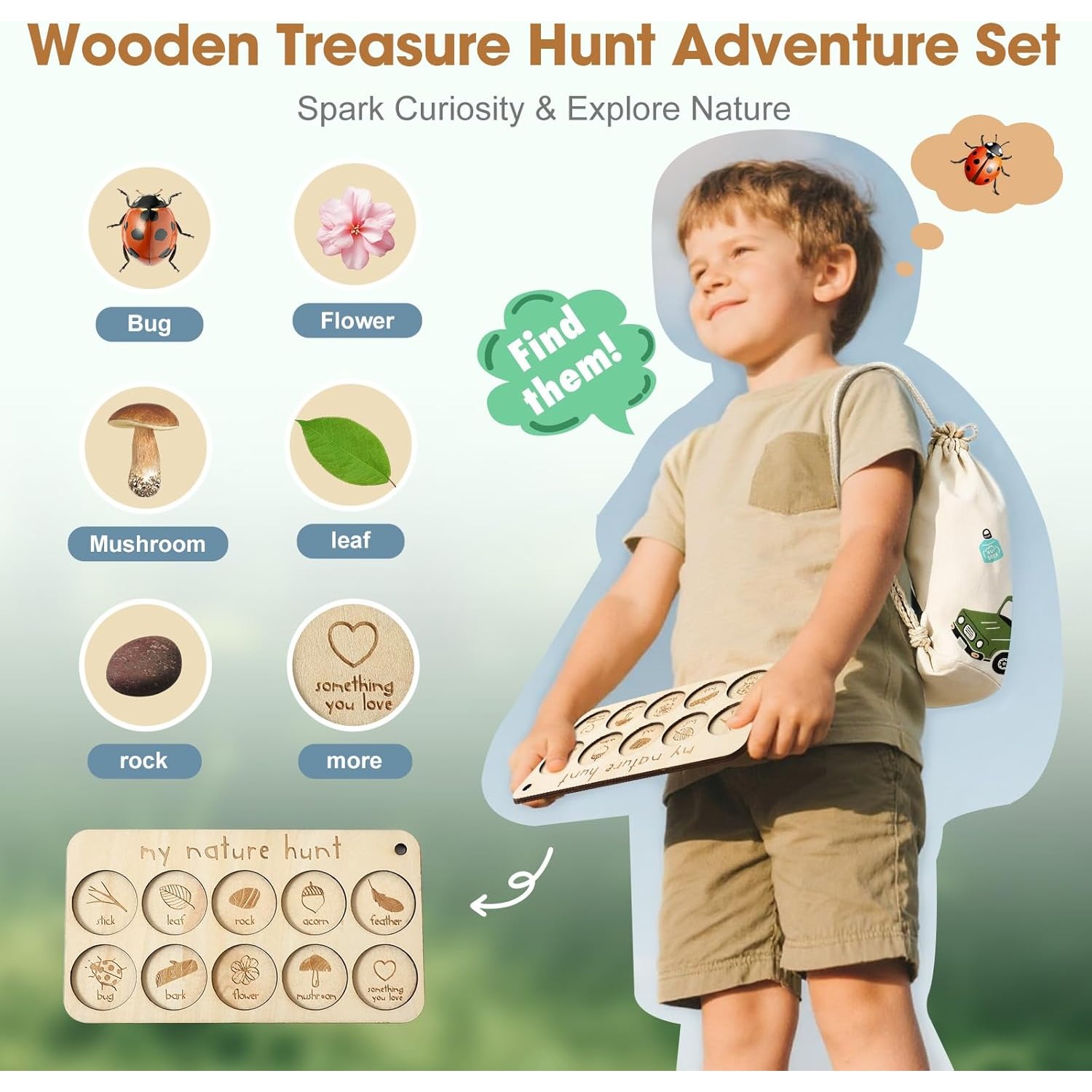 어린이용 곤충 채집 키트 (곤충 상자, 학습 카드, 관 - Outdoor Adventure Kit For Kids 리뷰 및 가격